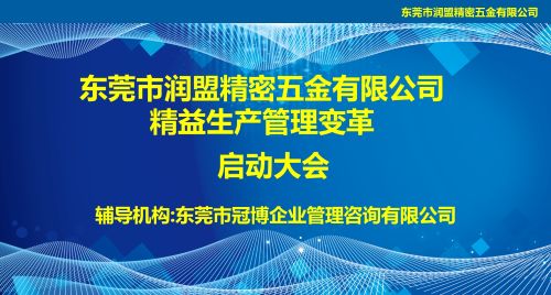 润盟精密五金精益生产项目启动会